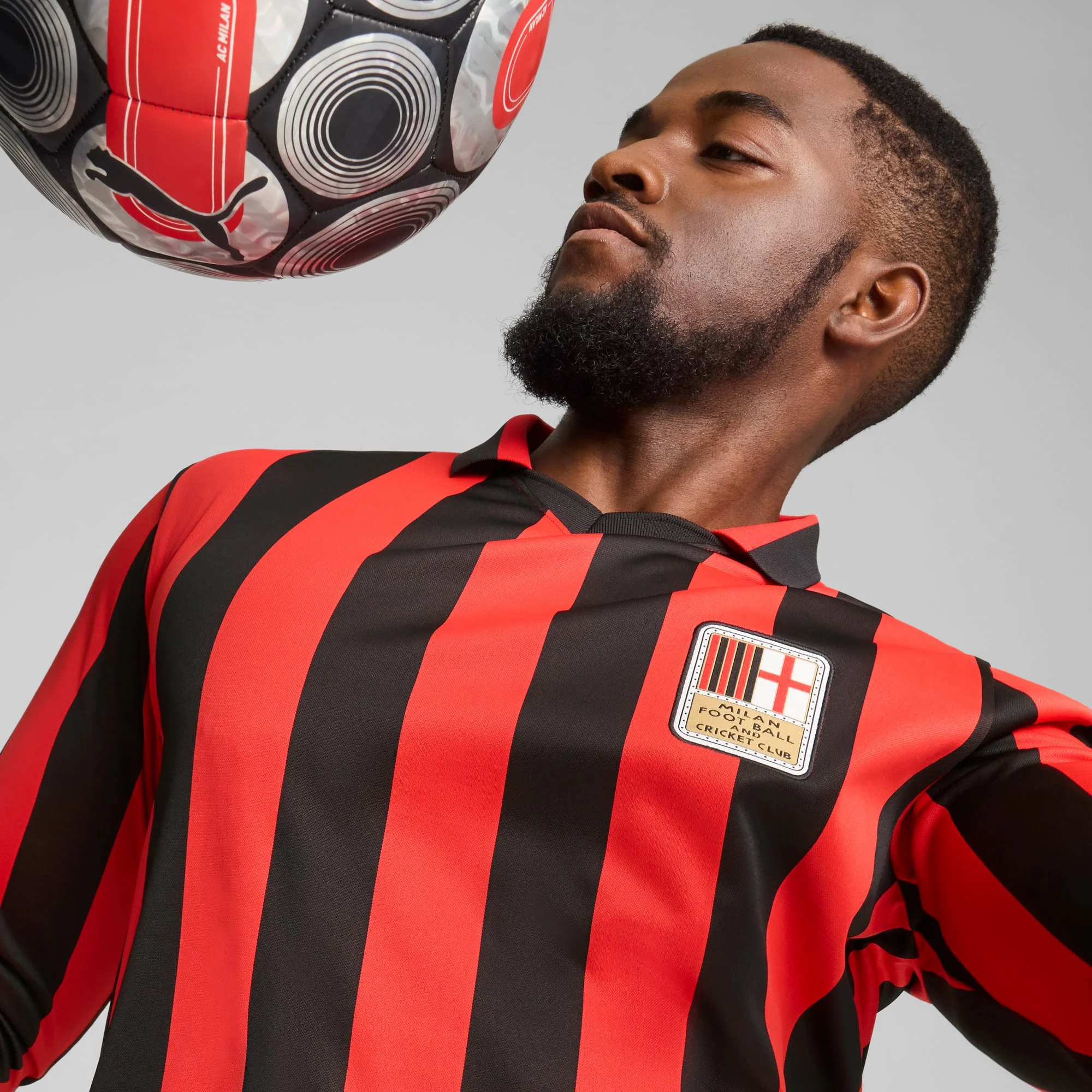 AC Milan 125th Anniversary Men's Long Sleeve Authentic Jersey - Image 5