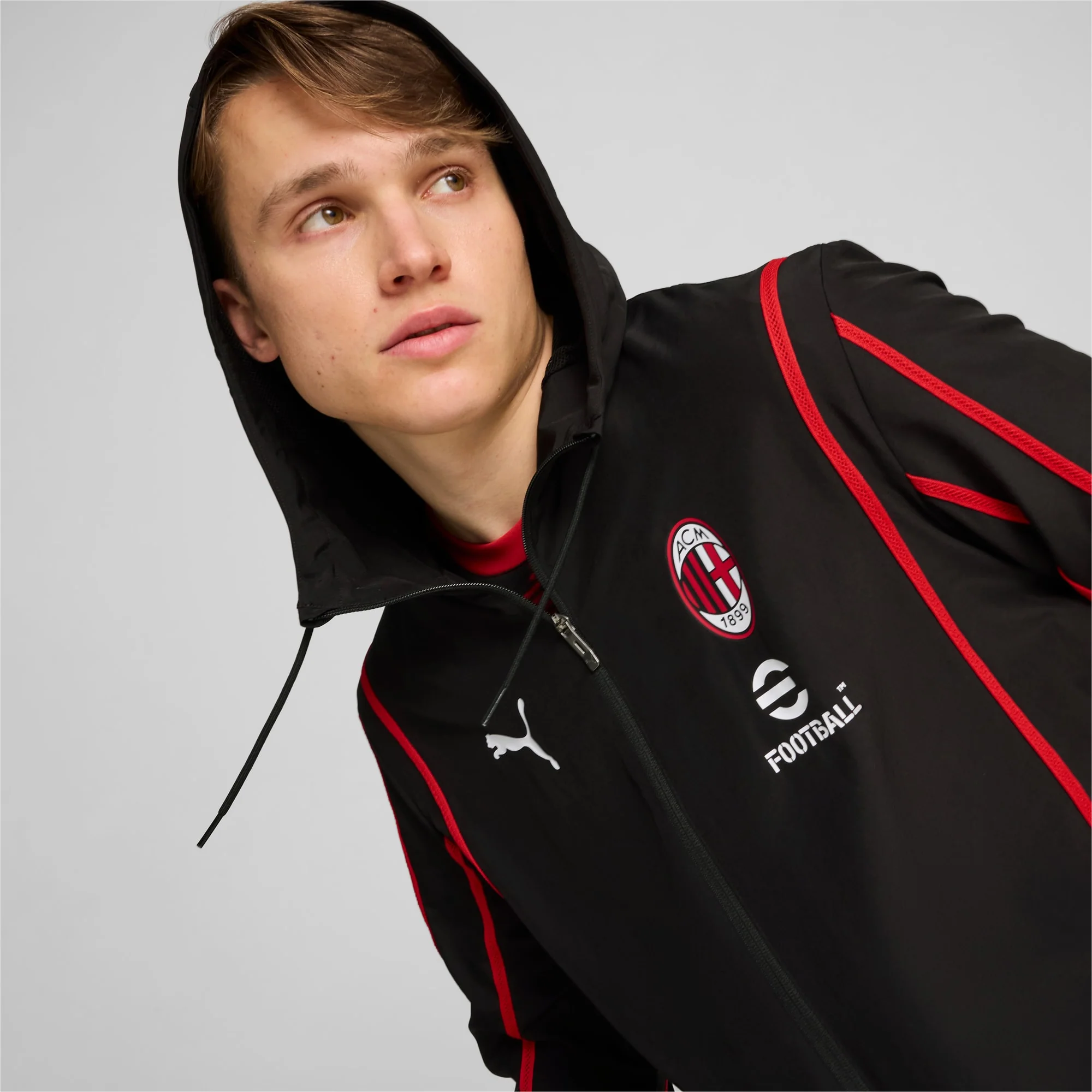 AC Milan 2024/25 Men's Pre-match Woven Jacket - Image 4