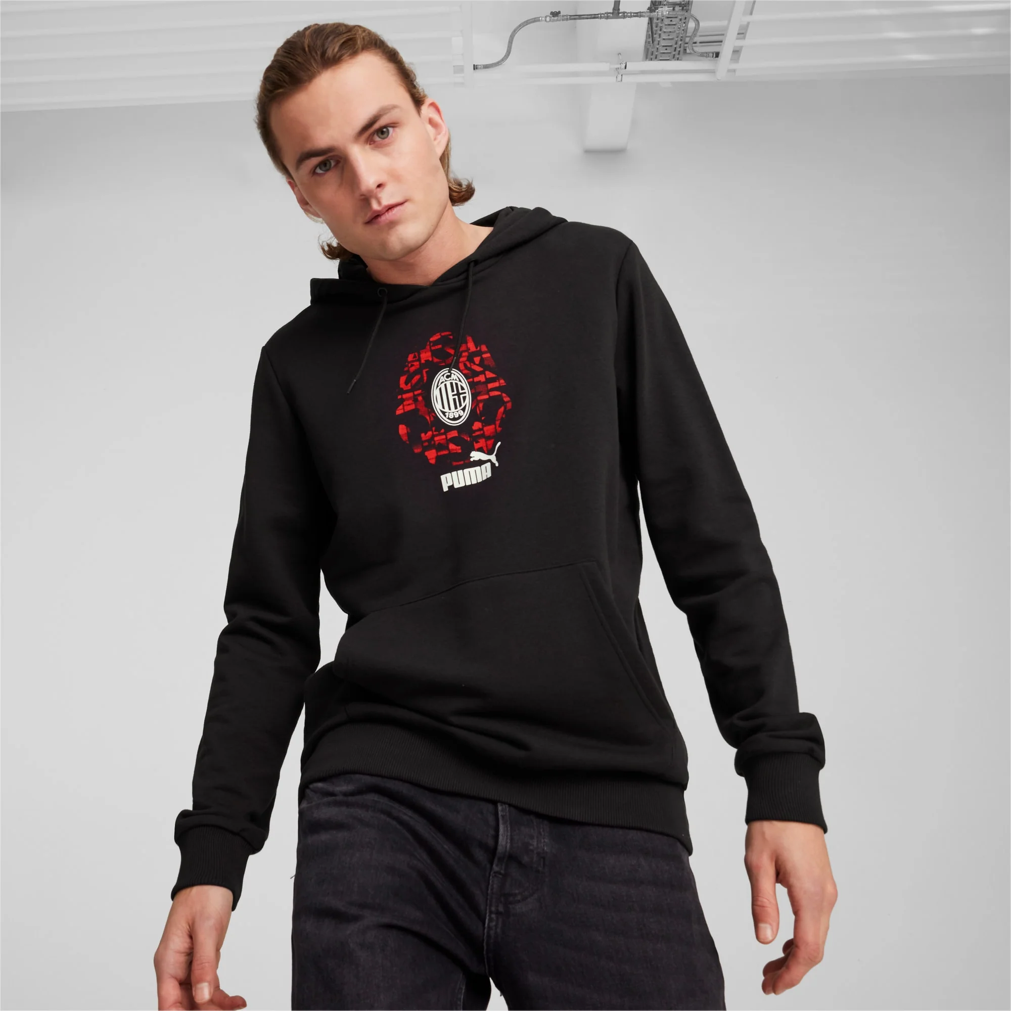 AC Milan FtblCulture Men's Hoodie - Image 3