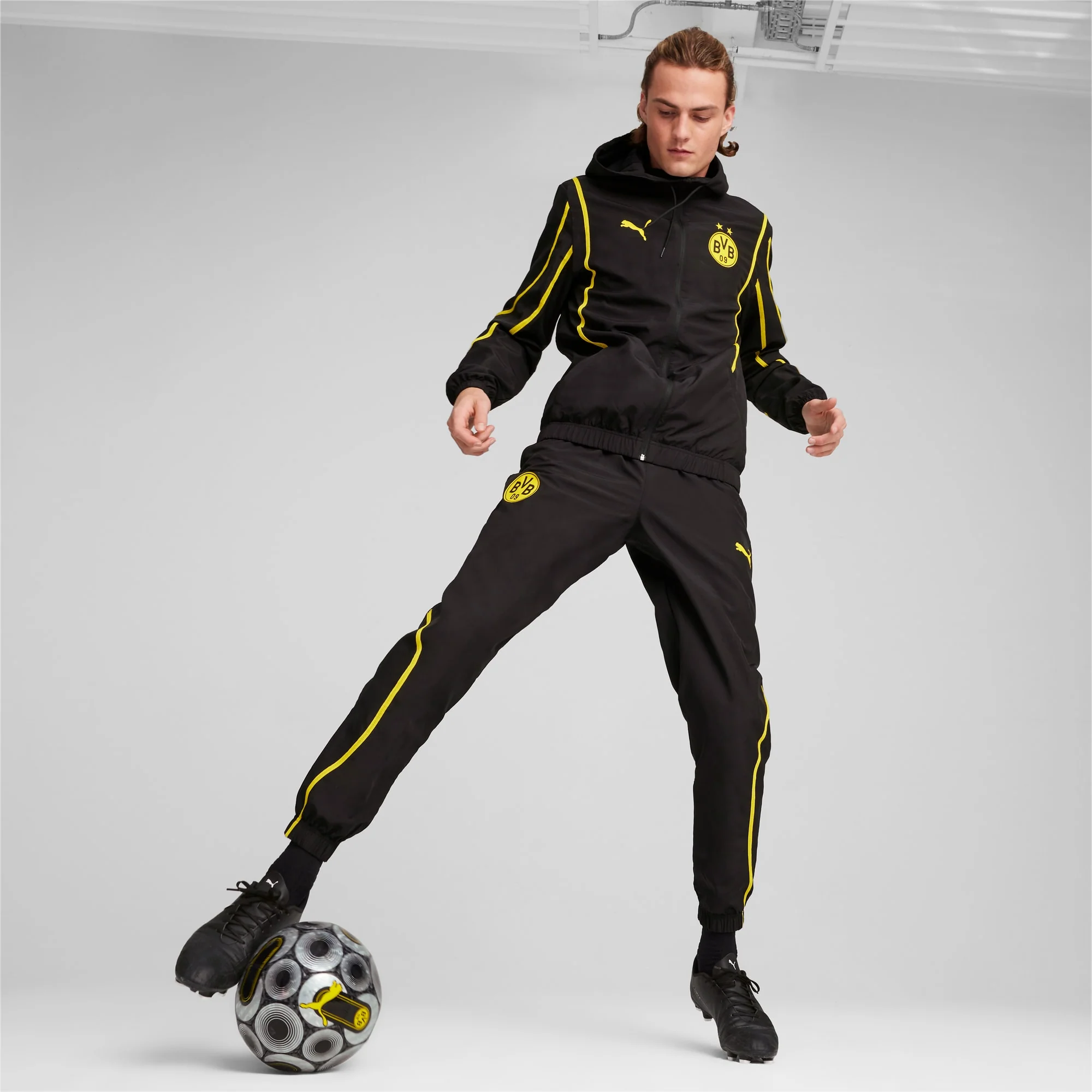Borussia Dortmund 2024/25 Men's Pre-match Woven Jacket - Image 7