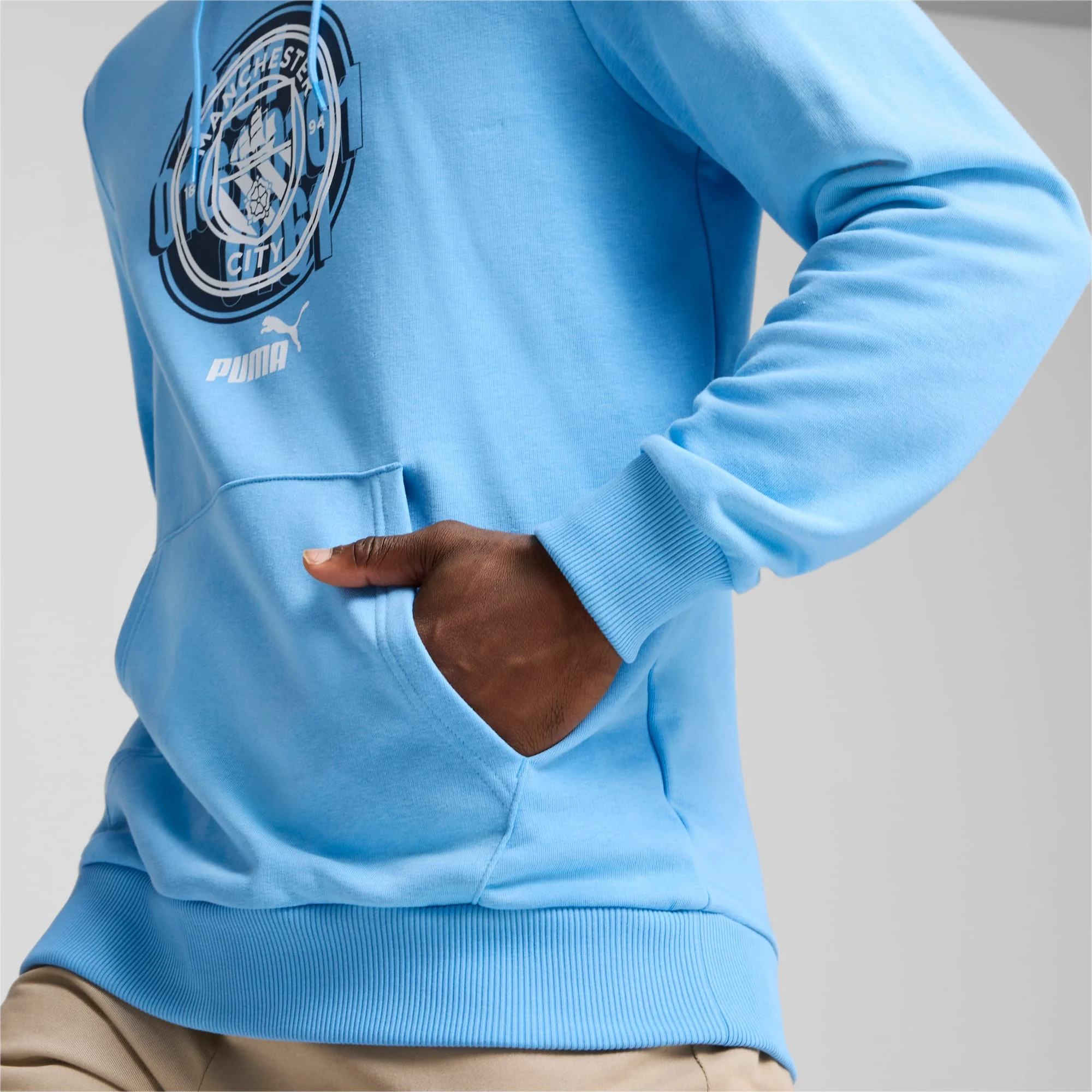 Manchester City FC FtblCulture Men's Hoodie - Image 5