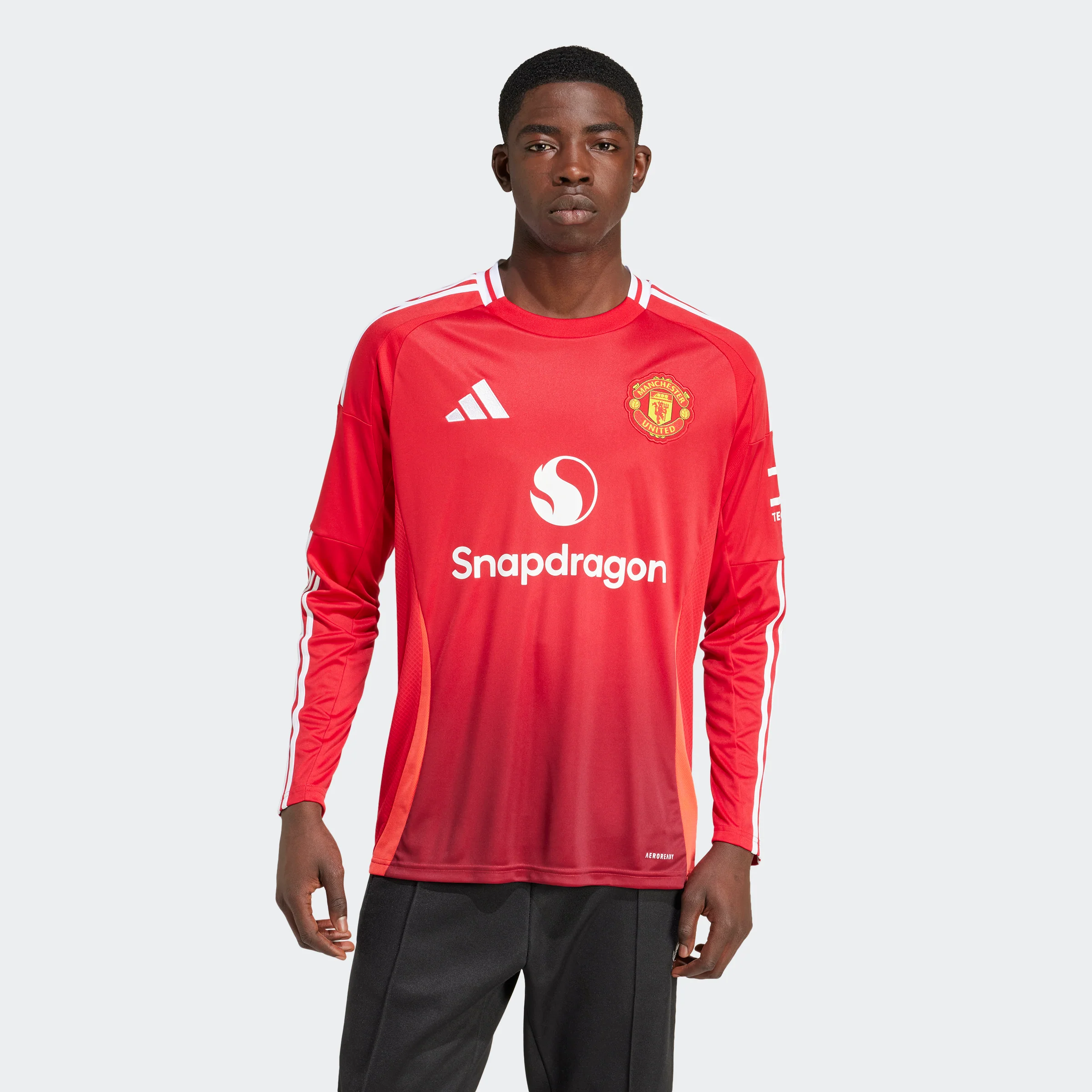 Manchester United 2024/25 Men's Long Sleeve Home Jersey - Image 3